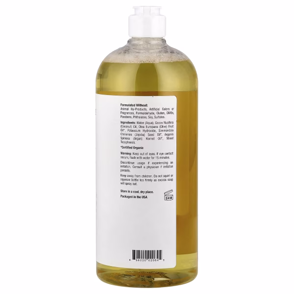 Mild By Nature, Castile Soap, Unscented , 34 fl oz (1,005 ml) - Image 3