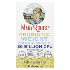 MaryRuth's, Probiotic Weight+ Management, 50 Billion CFU, 60 Capsules